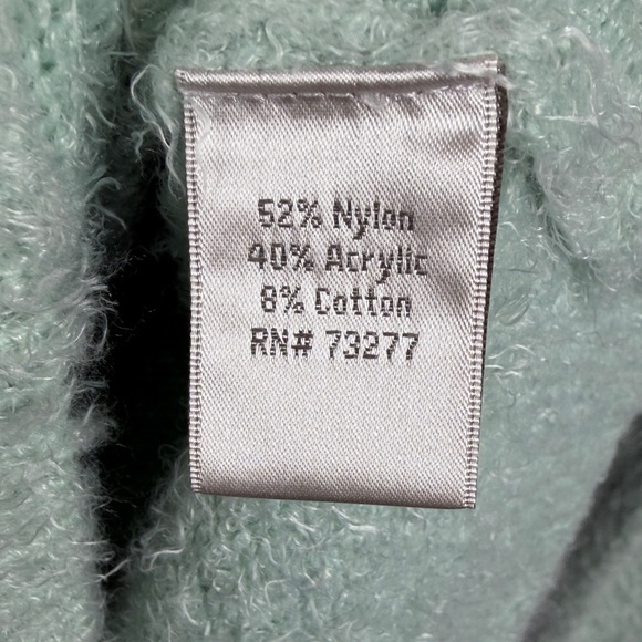 LC Lauren Conrad Womens Pastel Green Heart Sweater. Size M. Valentines. Soft - Picture 4 of 4